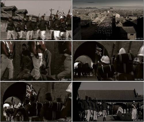 古代清朝历史 八国联军入侵皇城关外 紫禁城高清实拍视频素材