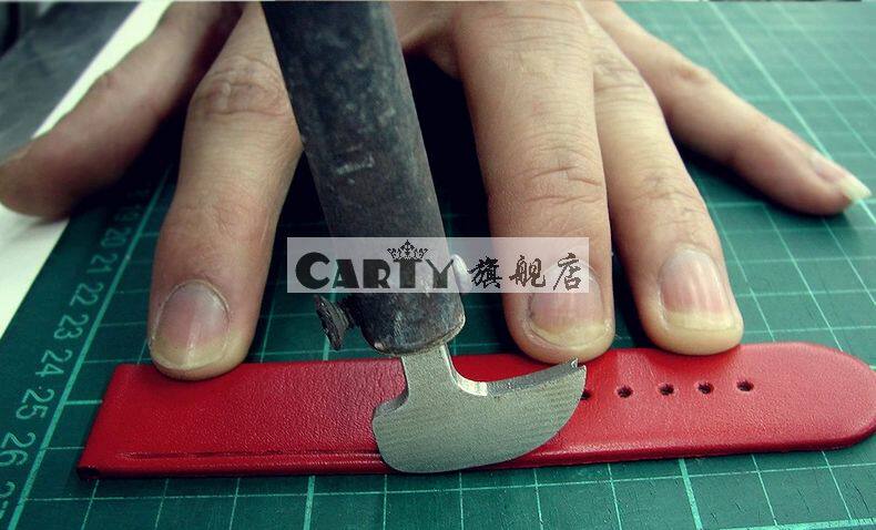 carty卡蒂专业定做牛皮表带 diy 订做表带 定做手表配件 定制表带