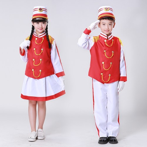 升旗少儿手服新款鼓号队