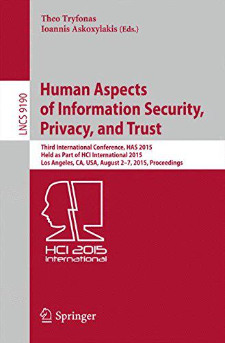 【预订】Human Aspects of Information Securit...
