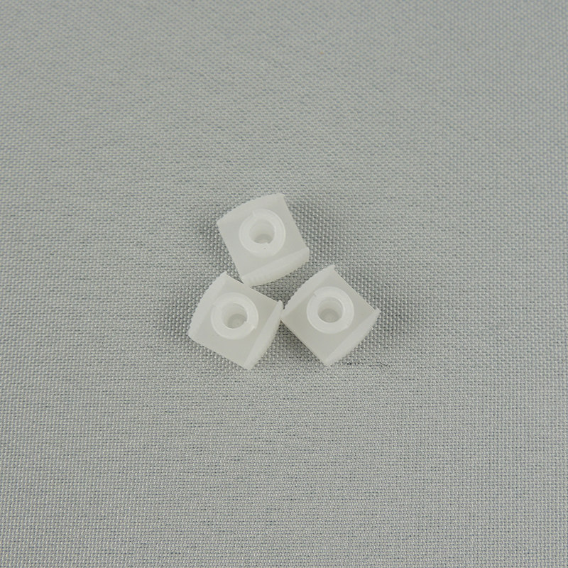 方形白色塑料堵头胶水针筒出胶口堵头点胶机针筒配件头塞盖帽堵头