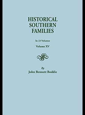 【预售】Historical Southern Families. in 23 Volumes. Volu