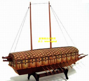 鸣梁海战露梁海战 朝鲜战船古代龟甲船古代木质战舰模型