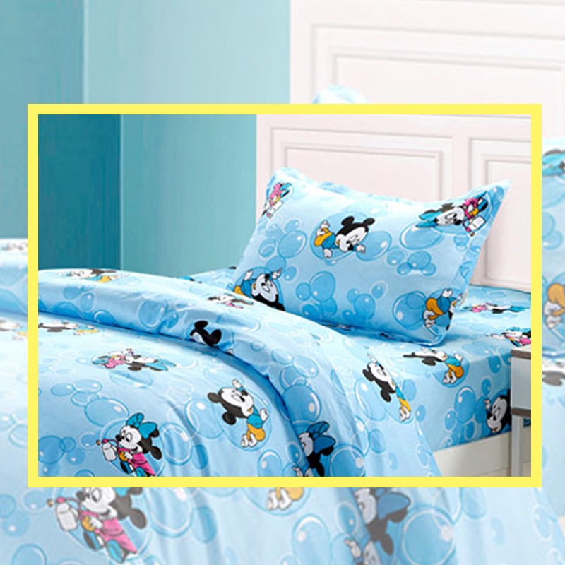 儿童枕头套纯棉卡通可爱宝宝床上单人学生宿舍枕套拉链式简约韩式