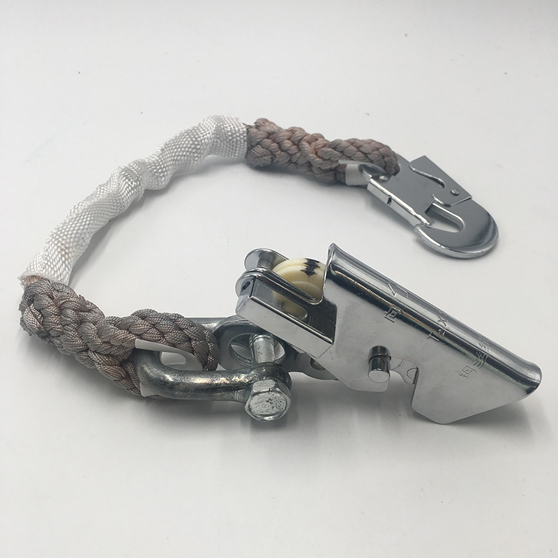 16mm尼龙绳自锁器8-12mm钢丝绳缓降抓绳高空作业防坠器自控锁绳器