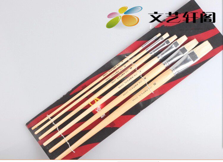 包邮马利猪鬃画笔 油画笔 排笔水粉画笔 丙烯画笔套装 颜料笔刷