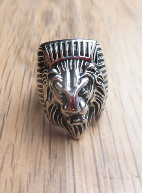 男士钛钢单身风饰品戒指