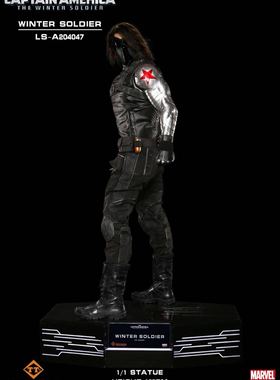 非sideshow TTA 1:1 美国队长3 冬兵 冬日战士正版漫威蜡像级雕像