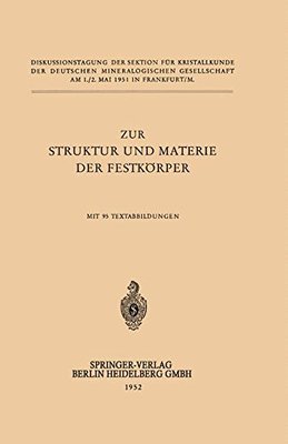 【预订】Zur Struktur Und Materie Der Festkorper
