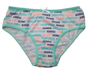 哟呼！PRIMARK*9-10岁女童字母印花薄全棉三角短裤内裤6225045