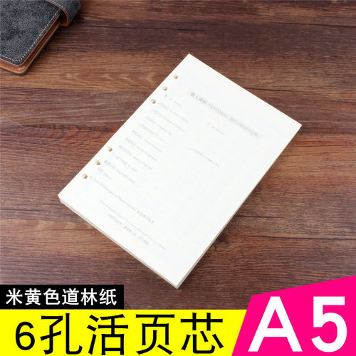 港信 A5活页芯 活页本替换芯 替换内页6孔活页纸 记事本活页芯