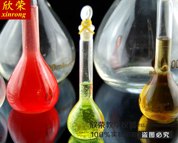 玻璃容量瓶 透明50ml化学实验仪器 实验玻璃器材