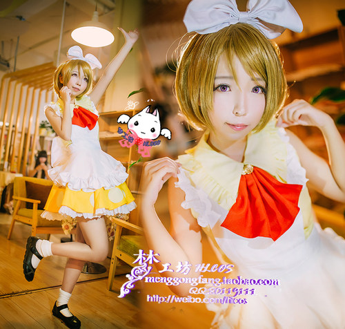 梦工坊 LOVE LIVE！小泉花阳 拉布拉多夜 女仆装cosplay服装