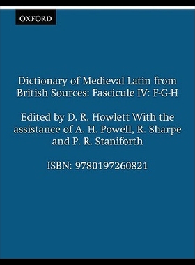 【预售】Dictionary of Medieval Latin from British Sourc