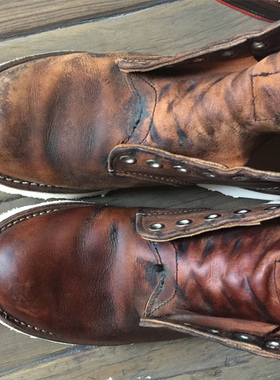 【浦瑞浦斯】红翼redwing9111更换vibram固特异工装靴V底鞋底更换