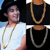 欧美潮男女街舞夜店酒吧蹦迪DJ演出权志龙GD同款 嘻哈项链大金链子