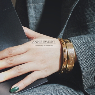 Annie Jewelry 鬼才设计 镇店收藏推荐视觉盛宴 经典珐琅骷髅手镯