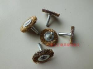 带柄T型钢丝刷 电磨不锈钢杆平行钢丝轮刷 t形钢丝轮6*50mm 6柄