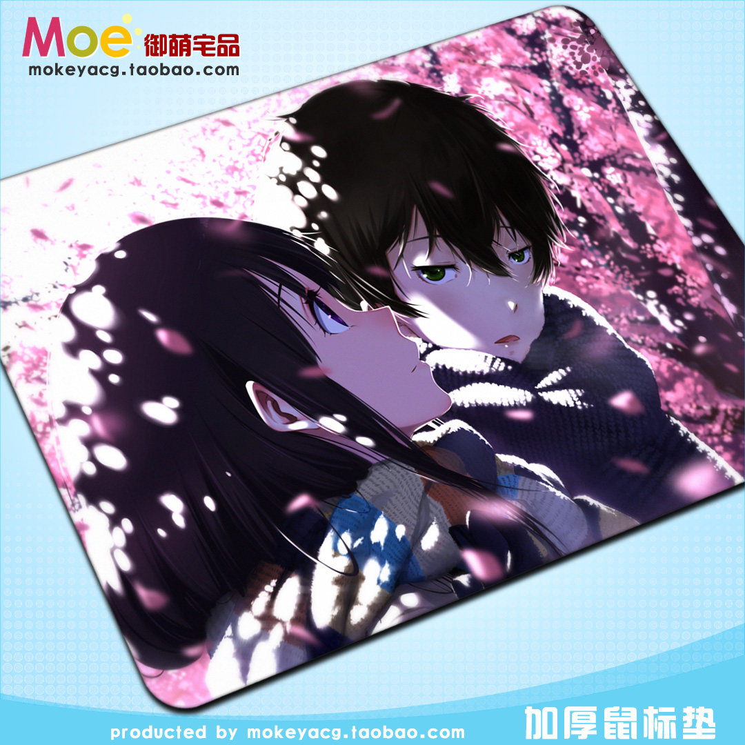 5款 冰果 冰菓 千反田爱瑠 折木奉太郎 鼠标垫包边超厚动漫鼠标垫