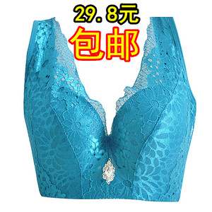大码胸罩薄款背心式超聚拢收副乳加大码文胸全罩杯105C杯D杯46码