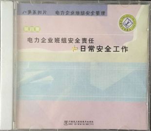 第四集 1vcd 包发票正版 电力企业班组安全责任和日常安全工作