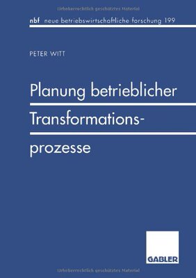 【预售】Planung Betrieblicher Transformationsprozesse