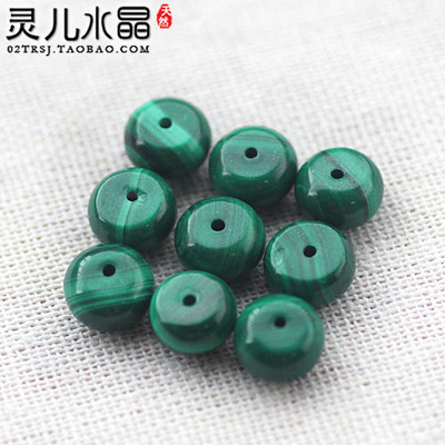 6a无加色天然孔雀石散珠算盘