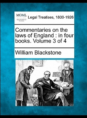 【预售】Commentaries on the Laws of England: I