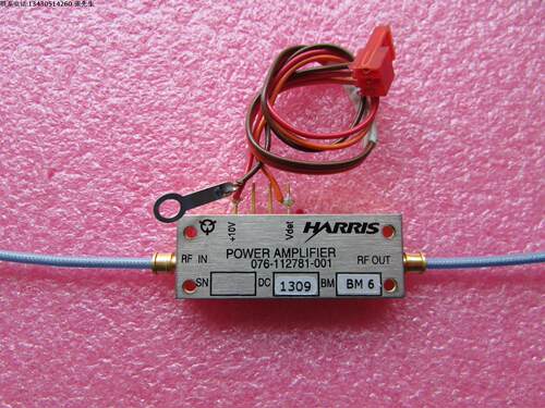 HARRIS进口 5.2-8.4GHz 20dB 23dBm SMA射频微波低噪声放大器 质量包好，包能用  可提供详细测试图 工作频率：5.2-8.4GHz 输出功率: 23dBm 增益: 20dB 工作电压:+10V  增益测试图片，测试的时候加了-60dB 衰减器