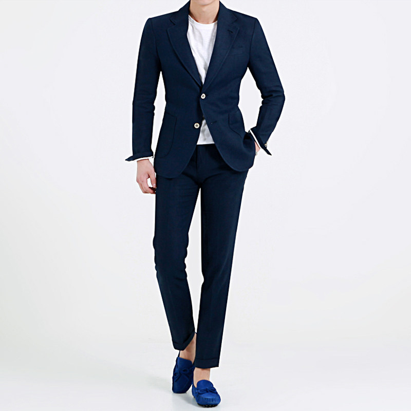 Costume homme NIFOMNIC Linen 80% Polyester 20% pour été - Ref 1550713 Image 1