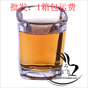 玻璃杯子家用小四方杯KTV酒吧一口杯啤酒杯鸡尾酒杯加厚餐厅55ml