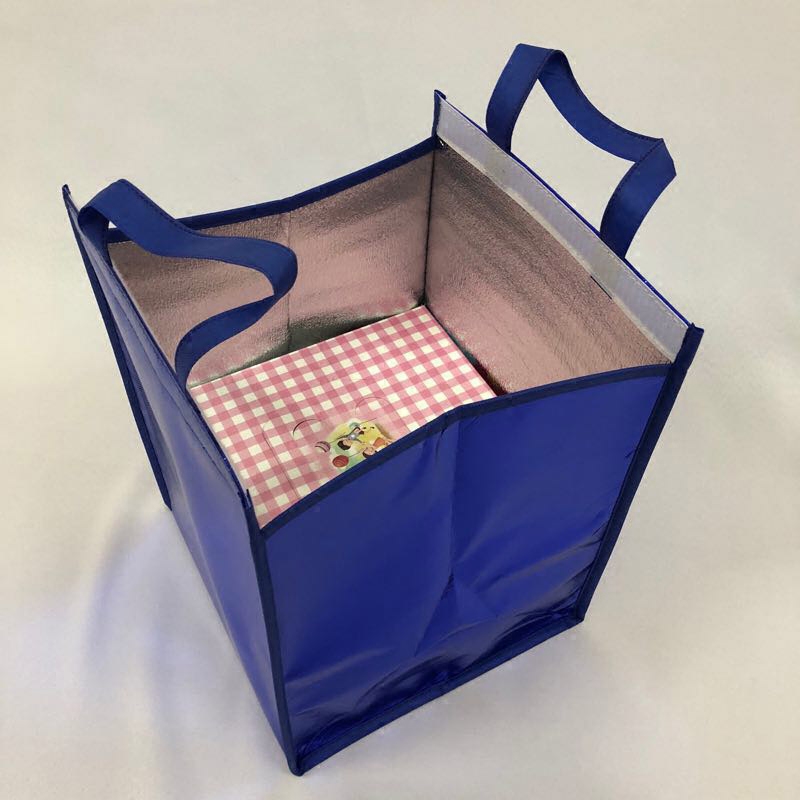 惊爆系列荔枝冷藏食品蛋糕贴款魔术厂家直销现货蓝色保温包