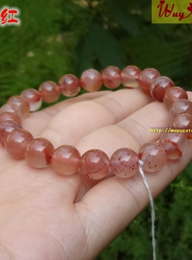 南红玛瑙天然无烧手链女款甜美
