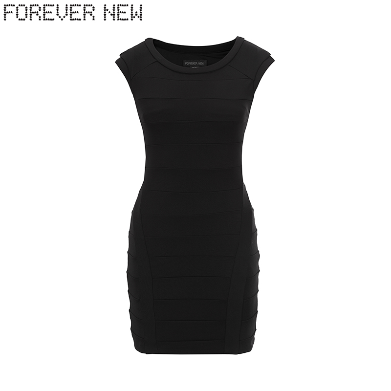 FOREVER NEW/·ã°¬ºÚÉ«ÖпîÐÞÉíÒ»²½°üÍÎÁ¬ÒÂȹ IJDC1254