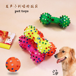 宠物狗玩具耐咬磨牙棒狗骨头橡胶发声泰迪博美柯基拉布拉多犬通用