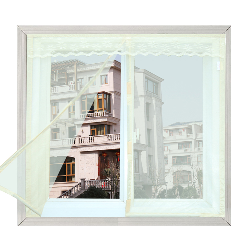 定做防蚊纱窗门帘磁性可拆卸窗纱网自粘型窗户魔术贴沙窗帘免打孔