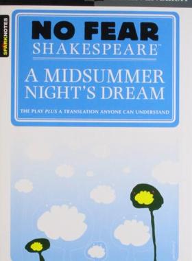 英文原版 A Midsummer Night's Dream (No Fear Shakespeare) 别怕莎士比亚：仲夏夜之梦 古英语代英语对照 进口原版