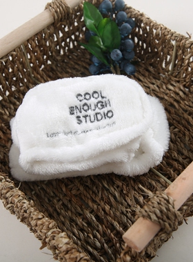 韩版网红头带可爱白色绒布柔软兔耳朵洗脸发带头巾宽边头扣发箍女