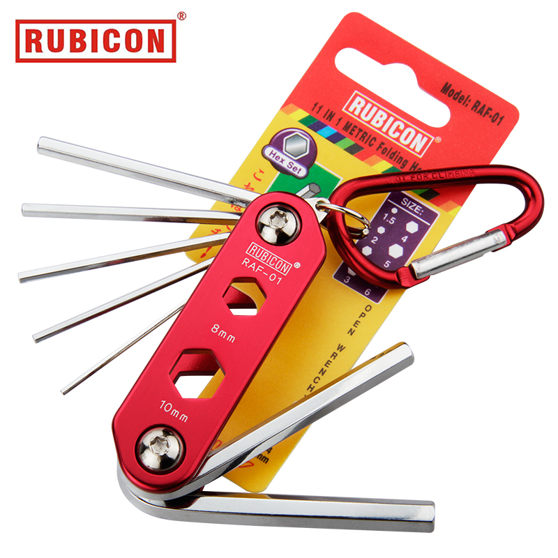 罗宾汉RUBICON RAF-01折叠式公制六角匙11合一 便携式六角匙