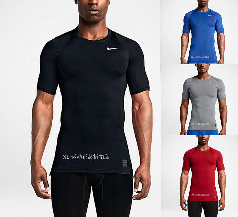 耐克 NIKE PRO 男子训练运动紧身T恤BV5634-703095-838094-826593