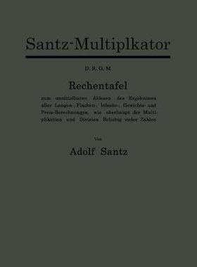 【预订】Santz-Multiplikator D.R.G.M.