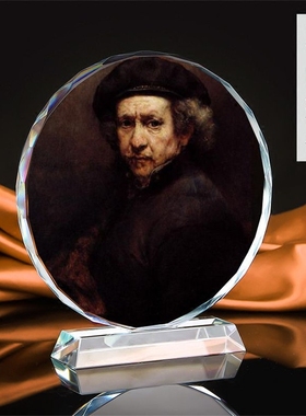 欧洲画像水晶书房礼品桌面装饰