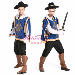 万圣节cosplay服装男骑士爵士战士服装加勒比海盗服装成人实拍款
