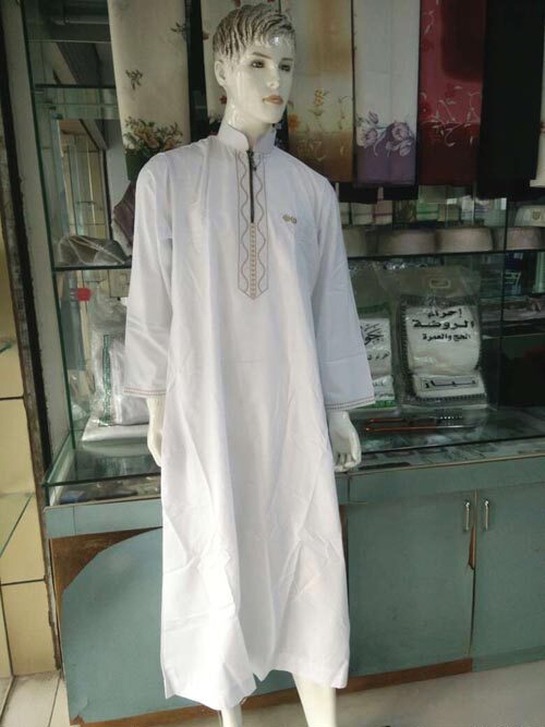 阿拉伯绣花长袍/穆斯林服装/中东伊斯兰回族礼拜服 舞台服表演服