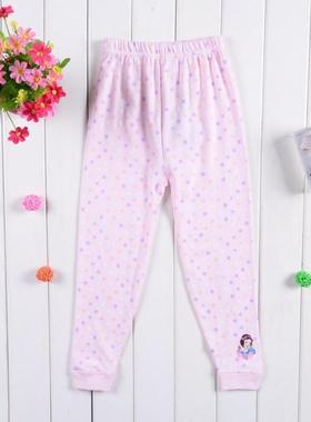 三枪迪士尼专柜正品女童舒肤软棉长裤全棉棉毛裤68142B0