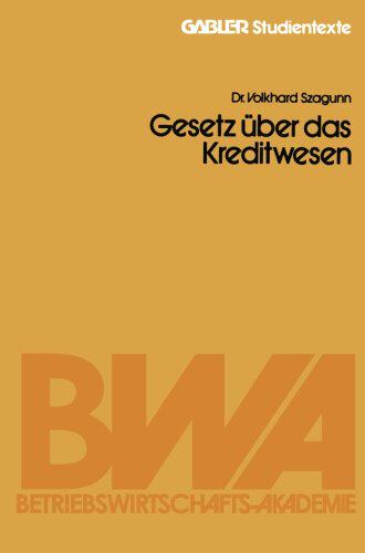 【预售】Gesetz Uber Das Kreditwesen