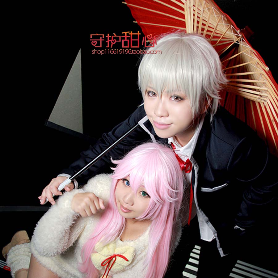 包邮守护甜心K-project 伊佐那社 银白色假毛现货cosplay动漫假发