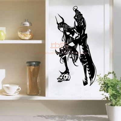 黑金锯手 BGS 墙贴 BRS 黑岩射手 动漫 痛墙贴 车贴 COS背景墙贴