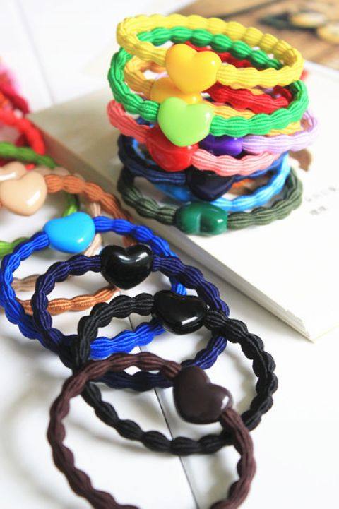 kknekki藕节爱心多色选儿童发饰