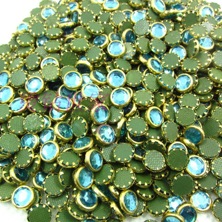 金属边烫钻国a湖水兰包边烫钻/烫图/包边钻/diy鞋饰/diy手工服饰